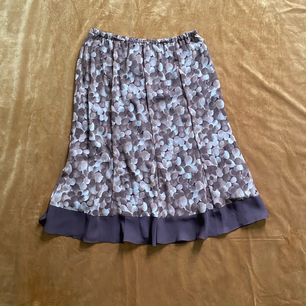 🤎 VINTAGE Y2K BROWN PATTERN MIDI SKIRT 🤎